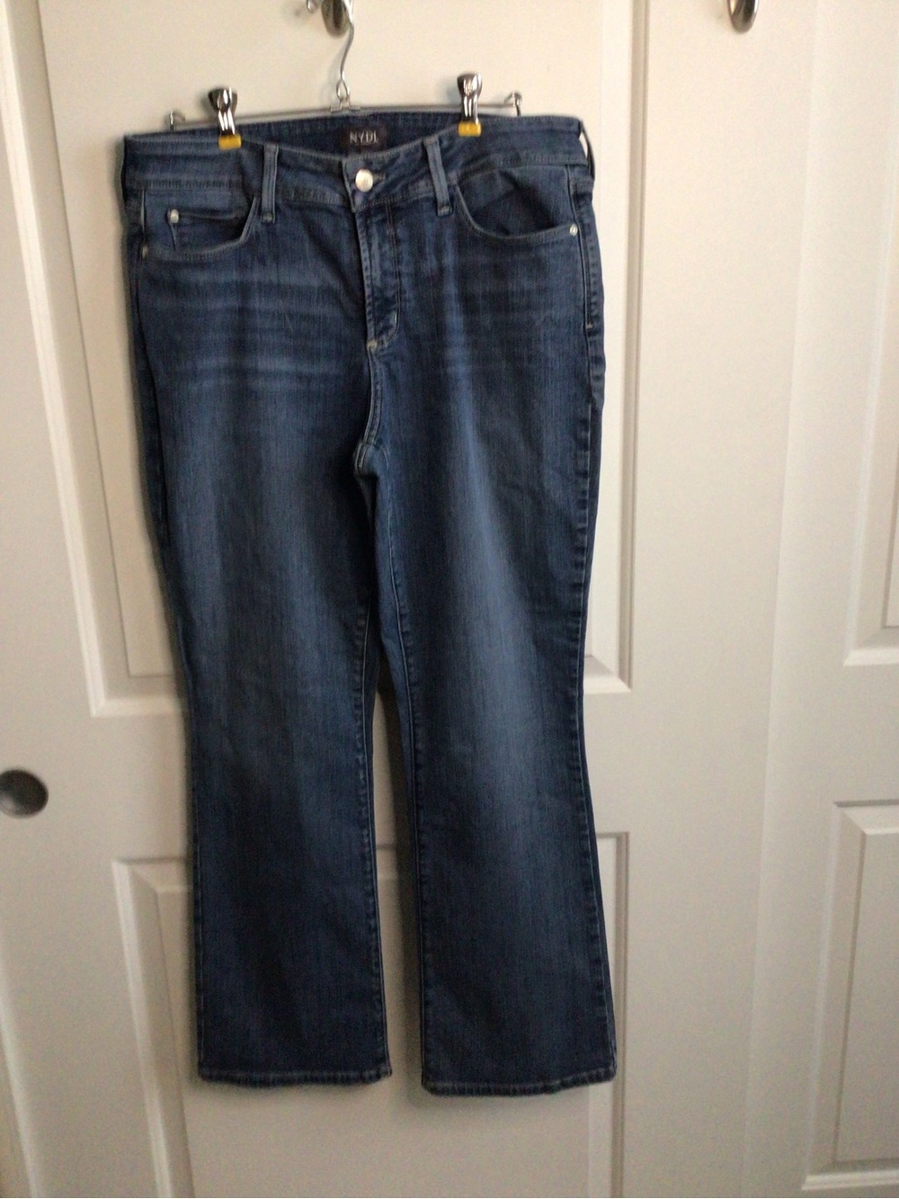 NYDJ Women's Dark Indigo Wide Leg Jeans